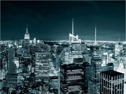  DecoNest Fototapeta - Nocne życie Nowego Jorku - 300X231