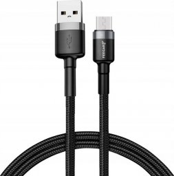 Kabel USB Feegar USB-A - microUSB 1 m Czarny (FEE-01902)