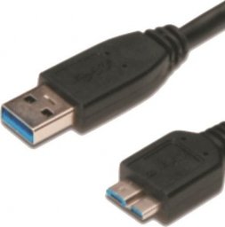 Kabel USB M-CAB USB-A - micro-B 1 m Czarny (7001164)