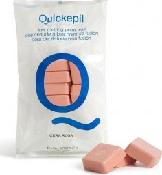 Quickepil QUICKEPIL WOSK DO DEPILACJI ROSE TWARDY BEZPASKOWY DO DEPILACJI 1 KG RÓŻOWY