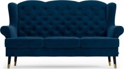  Homede HOMEDE Sofa tapicerowana welurowa DOLO 103x94x187 granatowa
