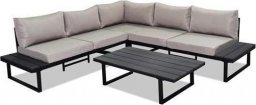  kontrast Zestaw modułowy mebli ogrodowych sofa stół VENTURA 5os. WZ.01 j.szary