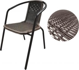  kontrast Krzesło ogrodowe na taras balkon LORETTO brązowe
