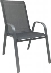 kontrast Krzesło ogrodowe metalowe nowoczesne MAJORKA szare 55x65x95