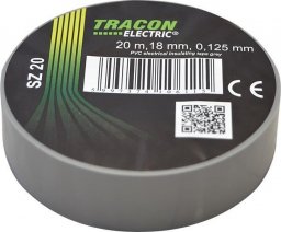  Tracon Electric Taśma izolacyjna 20mx18mm  szary