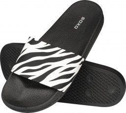  Soxo Klapki Plażowe Premium Unisex SOXO Zebra | Idealne na Lato Wakacje i na Basen | Gumowe 3839