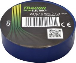  Tracon Electric Taśma izolacyjna 20mx18mm  niebieski
