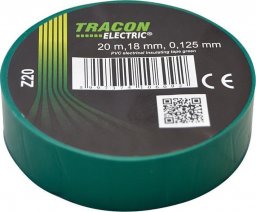  Tracon Electric Taśma izolacyjna 20mx18mm  zielony