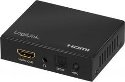 Adapter AV LogiLink LogiLink HDMI-Audio-Extraktor,2CH/5.1CH,SPDIF,4K/60Hz,schw.