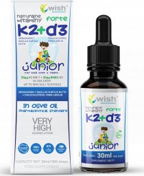 WISH Witaminy K2+D3 Forte Junior 30ml