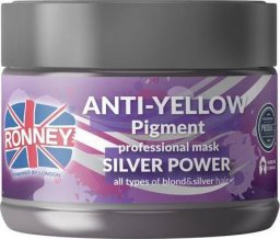  Ronney Anti-Yellow Silver Power Professional Mask srebrna maska do włosów blond rozjaśnianych i siwych 300ml