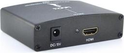 Adapter AV Lindy HDMI - D-Sub (VGA) + Jack 3.5mm czarny (38165)
