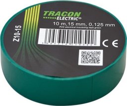  Tracon Electric Taśma izolacyjna 10mx15mm zielony