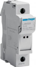 Hager Modułowa podstawa bezpiecznikowa z lampką, 1P, 32A 690V LSN531 10x38mm