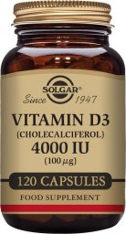 Solgar Witamina D3 (cholekalcyferol) 4000 iu - 60 kapsułki (S5100187)