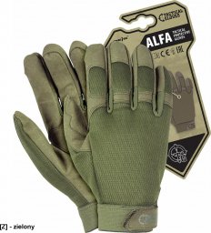  R.E.I.S. RTC-ALFA - Rękawice ochronne taktyczne zielone M