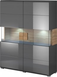 Helvetia Komoda TOLEDO 122 x 39 x 152cm antracyt