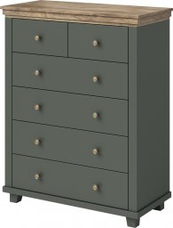 Helvetia Komoda Komoda w stylu prowansalskim 90 x 42 x 113cm wielokolorowy
