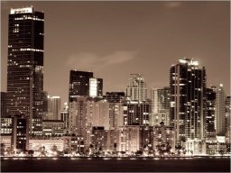  DecoNest Fototapeta - Nocne życie w Miami - 300X231