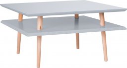 Ragaba Stolik kawowy SQUARE LOW 68x68 ciemnoszary kwadratowy