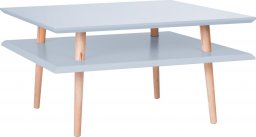 Ragaba Stolik kawowy SQUARE LOW 68x68 jasnoszary kwadratowy