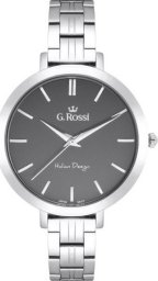 Zegarek Gino Rossi Elegancki Piękny DAMSKI zegarek CZARNA TARCZA