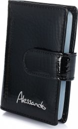 Alessadro Paoli Czarne Alessandro Paoli Etui wizytownik skóra naturalna G33 (G33black)