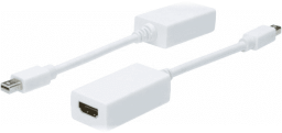 Adapter AV Digitus DisplayPort Mini - HDMI biały (AK-340411-001-W)