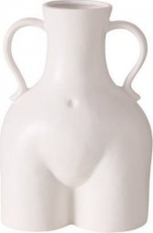  Boltze Waza ceramiczna ozdobna biała 22 cm Maryla