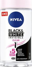  Nivea Black&White Invisible Clear antyperspirant w kulce 50ml
