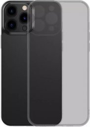  Baseus Baseus Frosted Glass Case etui pokrowiec do iPhone 13 Pro sztywna obudowa z żelową ramką czarny (ARWS000401)