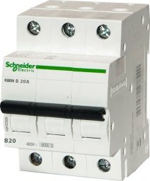 Schneider Wył.nadprądowy 3p B20A K60N schneider A9K01320