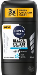  NIVEA_Men Black&amp;White Invisible Fresh antyperspirant w sztyfcie 50ml