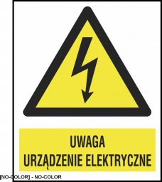  R.E.I.S. Z-10EOA - Znak elektryczny Uwaga urządzenie elektryczne