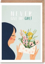 Cardie Kartka Never Give Up, Girl!, eko koperta