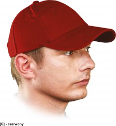  R.E.I.S. CZLUX - czapka drelichowa - czerwony