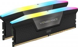 Pamięć Corsair Vengeance RGB, DDR5, 32 GB, 5600MHz, CL40 (CMH32GX5M2B5600C40K)