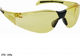  JSP STEALTH 8000 - bardzo lekkie okulary 26g, ochrona UVA, UVB, UVC, poliwęglanowe szybki - żółty szkieł.