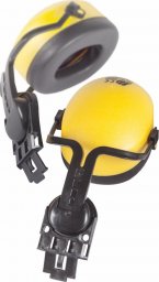  Protekt IHA 120 - Trudno rozłączalne ochronniki słuchu o plastikowej konstrukcji pasujące do hełmów ATRA, łatwe wypinanie, montaż osłony - żółty;czerwony.