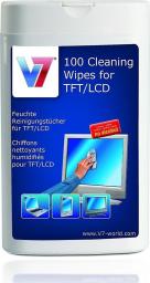  V7 Chusteczki nawilżane do czyszczenia ekranów LCD/TFT 100 szt. (VCL1522)