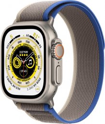 Smartwatch Apple Watch Ultra GPS + Cellular 49mm Titanium Case Trail Loop Small/Medium Szaro-niebieski  (MNHL3WB/A)