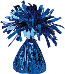  AMSCAN Obciążnik ciężarek do balonów z helem foliowy niebieski