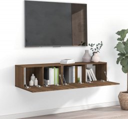  vidaXL vidaXL Zestaw 2 szafek pod TV, brązowy dąb, materiał drewnopochodny