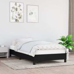  vidaXL vidaXL Rama łóżka, czarna, 80 x 200 cm, tapicerowana tkaniną