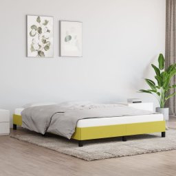 vidaXL vidaXL Rama łóżka, zielona, 140x190 cm, obita tkaniną
