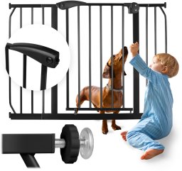 Barierka bramka zabezpieczająca czarna Nukido 718300