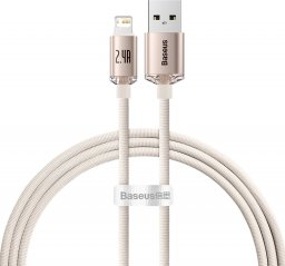 Kabel USB Baseus USB-A - Lightning 1.2 m Różowy (BSU3634)