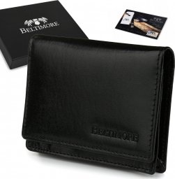  Beltimore Etui na wizytówki karty czarne skórzane portfel slim Beltimore G94