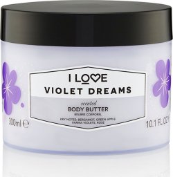  I LOVE_Scented Body Butter nawilżające masło do ciała Violet Dreams 300ml