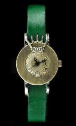 Zegarek ZEGAREK DAMSKI TAYMA - RETRO PUNK 28 - zielony (zx585f)
